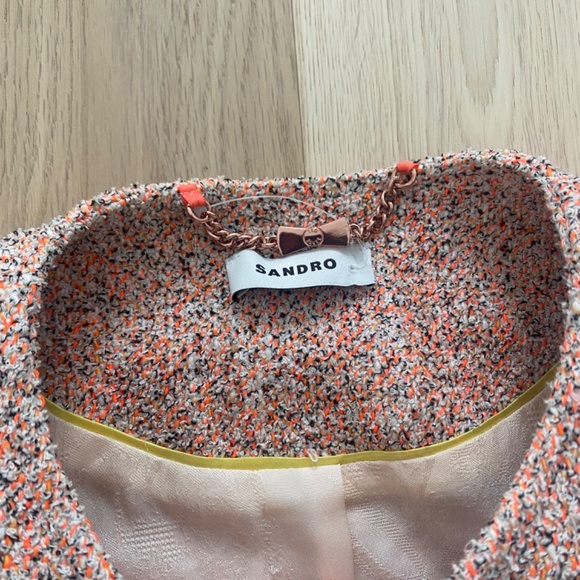 Sandro Tweed Cropped Blazer - Picture 2 of 4